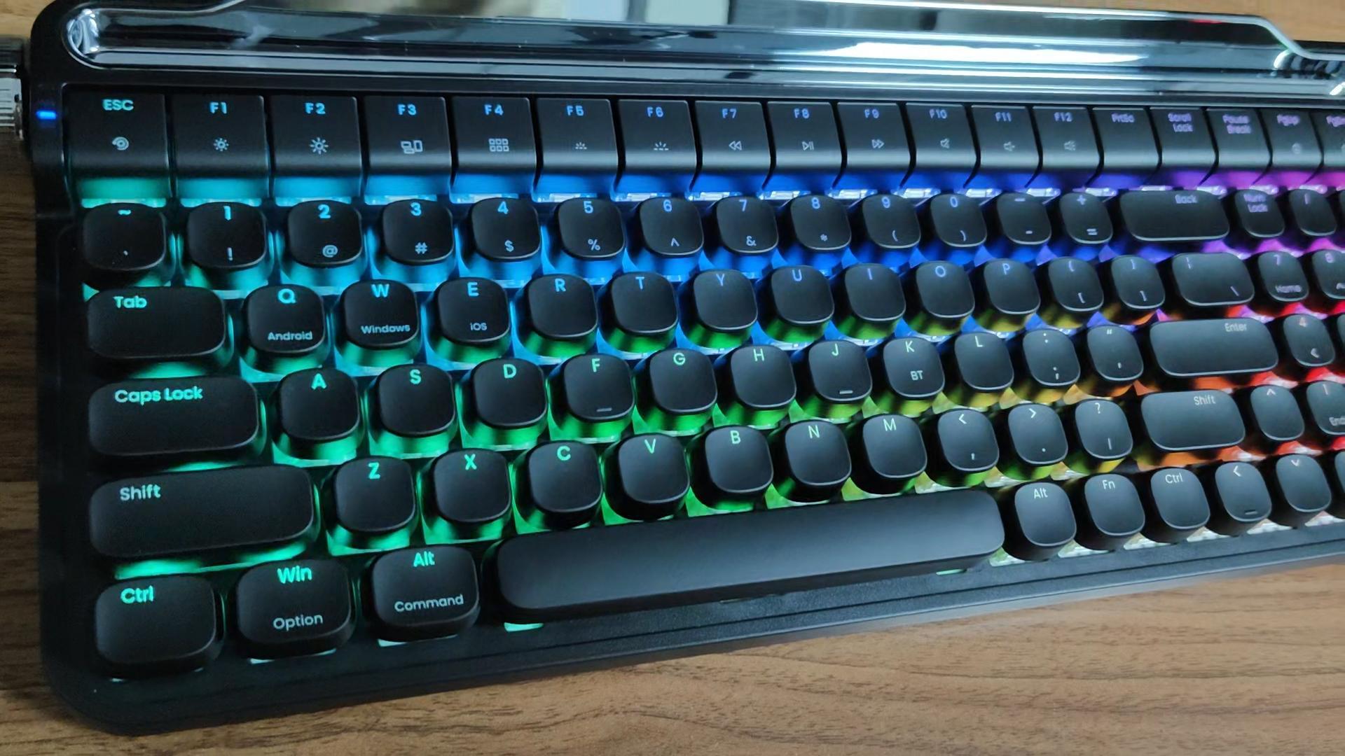 Amazon | XEANIXIE B705 タイプライター風キーボード 青軸 Bluetooth